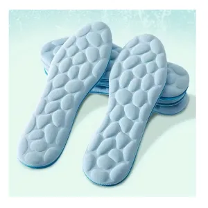 1 Pair Unisex 5D Cobblestone Massage Sport Insoles, Nano Anti-bacterial, Odor Removal, Rapid Sweat Absorbent Insoles-Soft&Comfortable Enjoy Sport With Feet Health