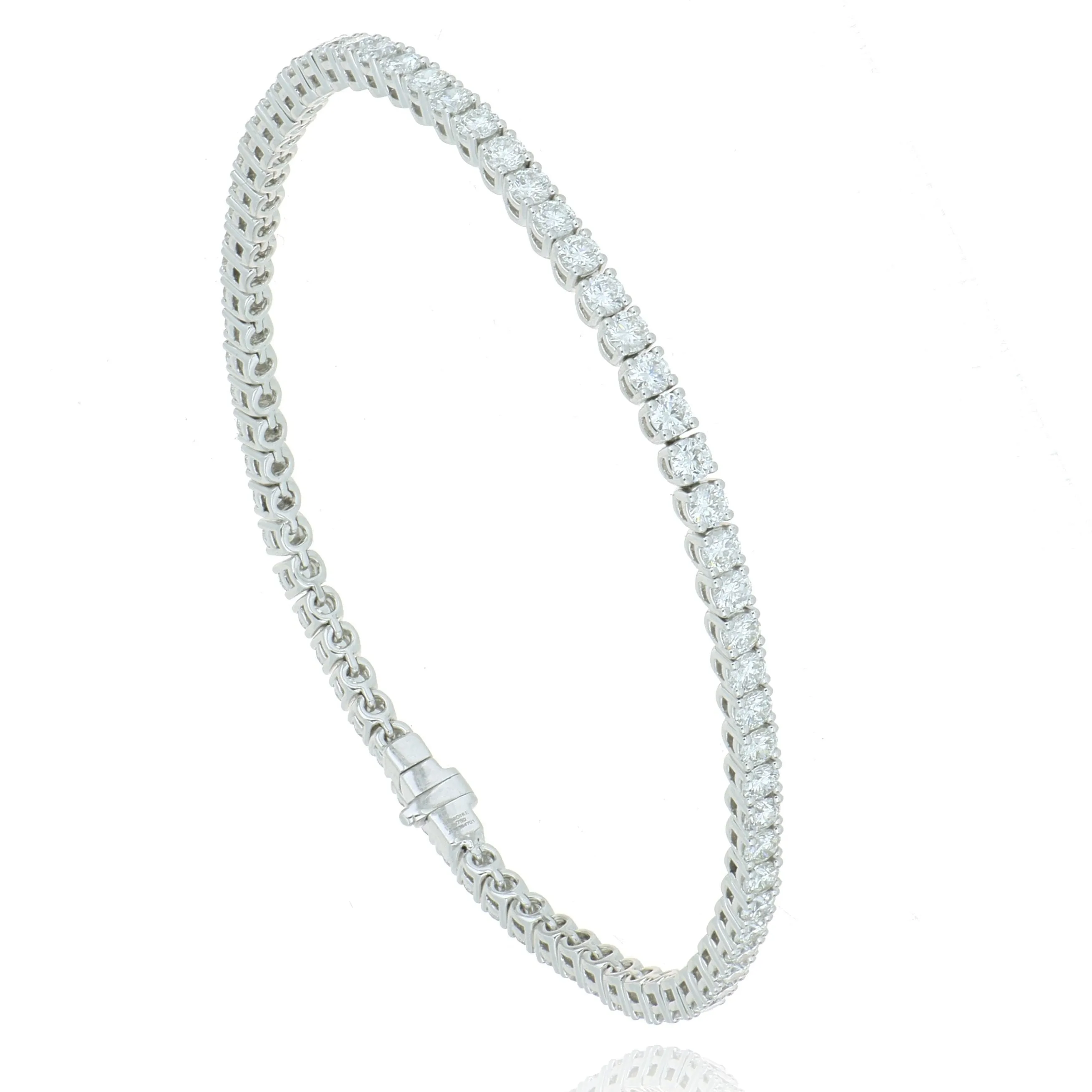 18k White Gold Diamond Tennis Bracelet