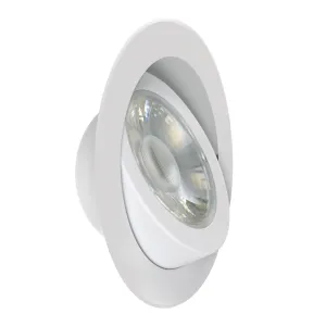 6 in. Selectable White Adjustable Angle Recessed LED Downlight