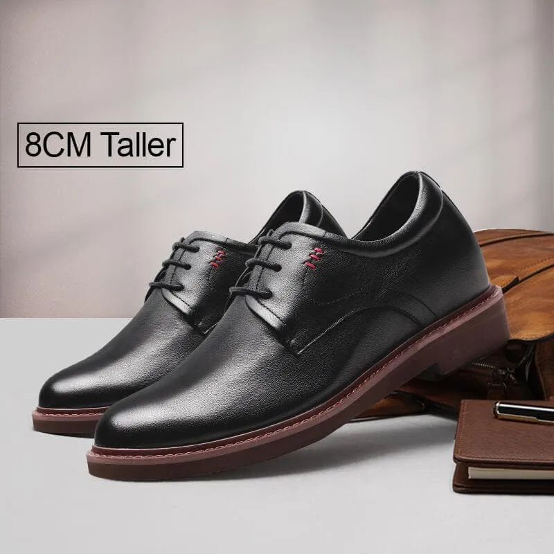 7 CM / 2.76 Inches CMR CHAMARIPA Dress Elevator Shoes Genuine Leather Tall Men Shoes