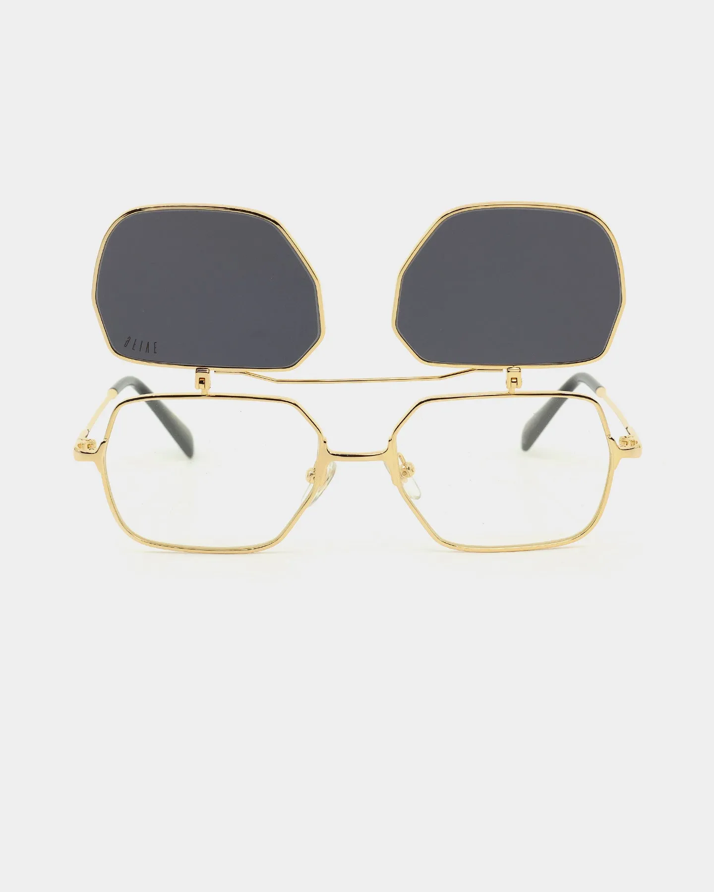 9FIVE Clarity Flip Up Glasses Black/Gold