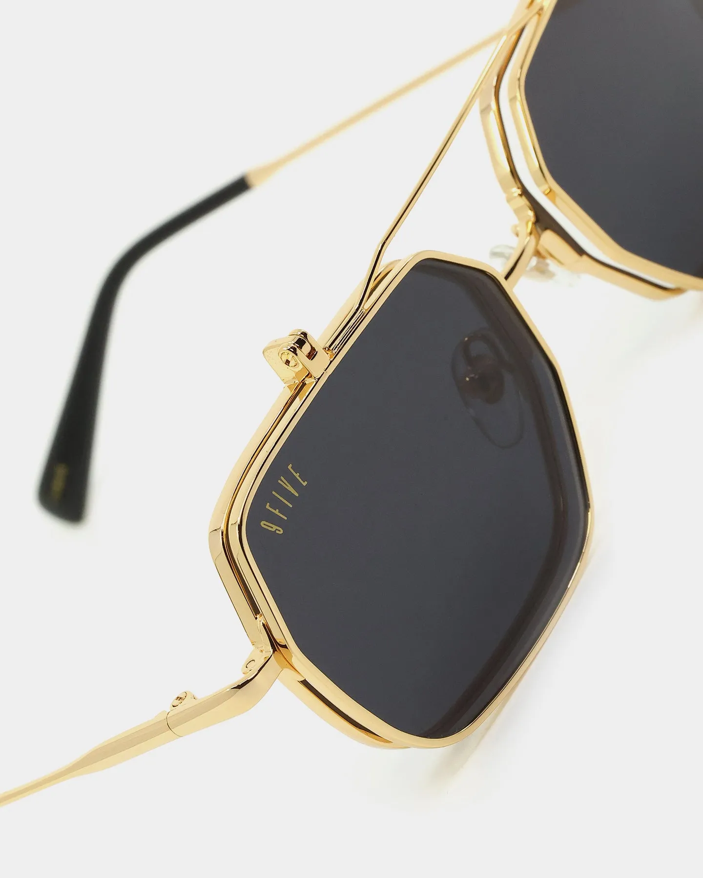 9FIVE Clarity Flip Up Glasses Black/Gold