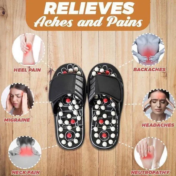 Acupressure Foot Massager Acupoint Stimulation Massage Slippers Shoes