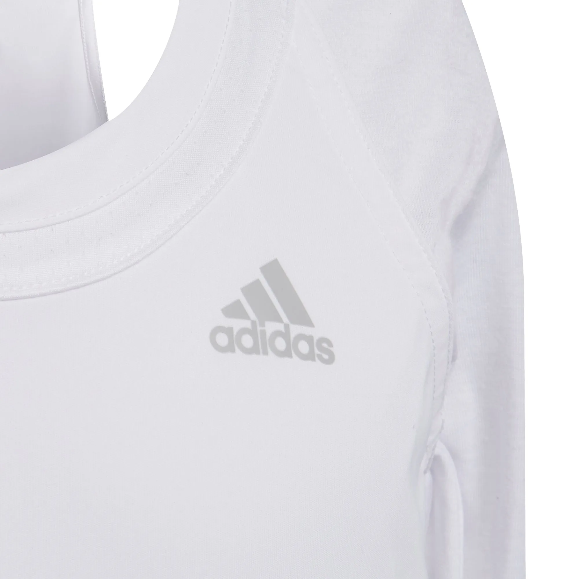 Adidas Girls Club Tennis Tank - White/Grey Two