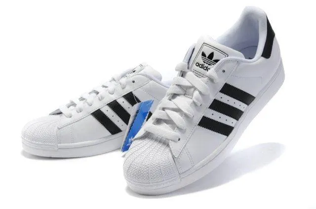 Adidas Originals Superstar 2 Leather Casual Sneakers White Black