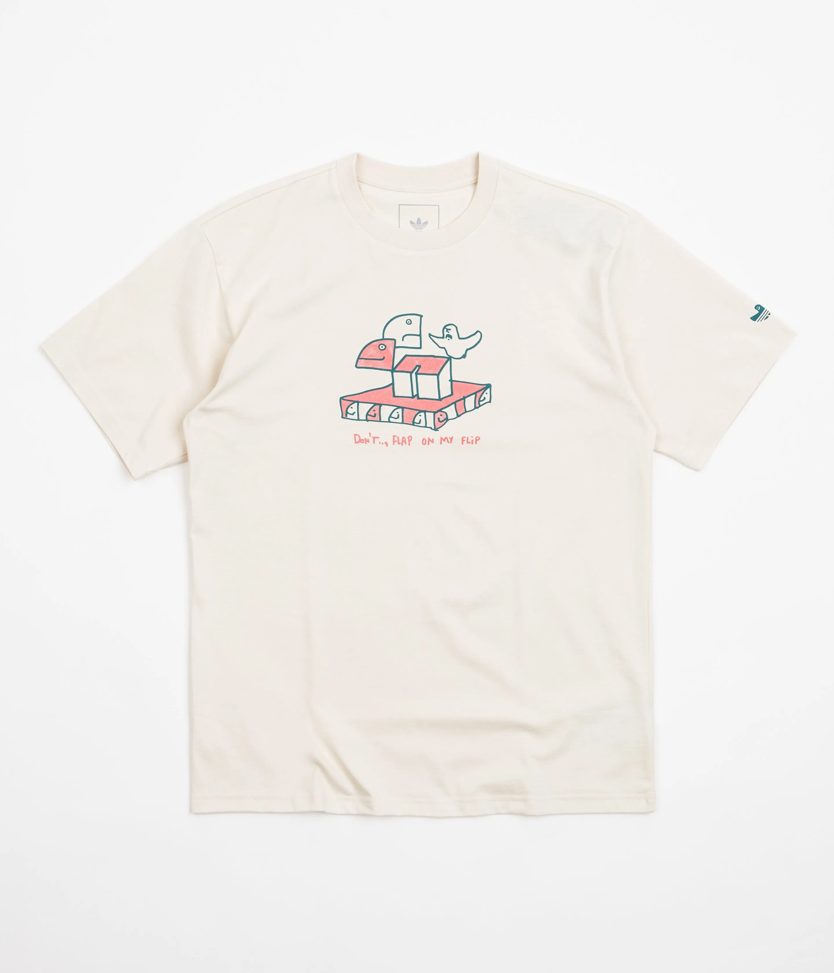 Adidas Shmoofoil Don't Flip T-Shirt - Wonder White / Multi