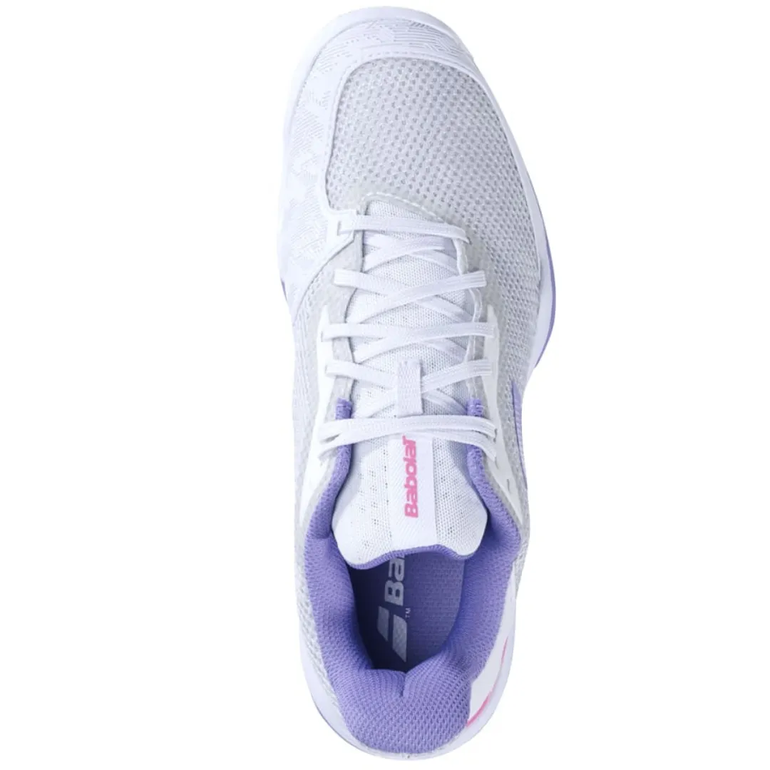 Babolat Jet Tere All Court Women Tennis Shoes - White/Lavender