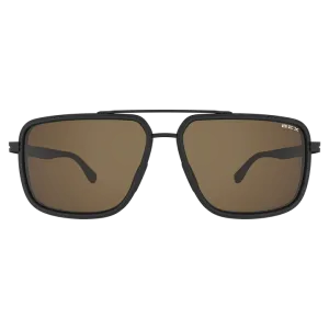 BEX Dusk Matte Black/Brown/Silver Sunglasses - S144BKBRSL