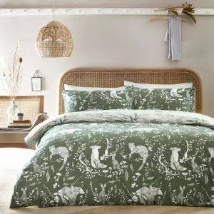 Buckthorn Duvet Cover Set Evergreen