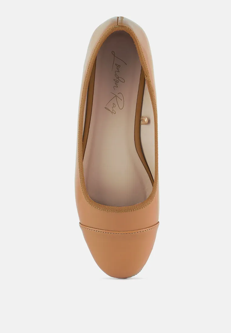 Camella Round Toe Ballerina Flat Shoes