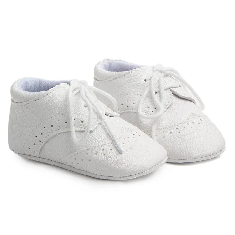 Cotton Uppers Non-Slip Baby Walking Shoes with Semi-Rubber Soles