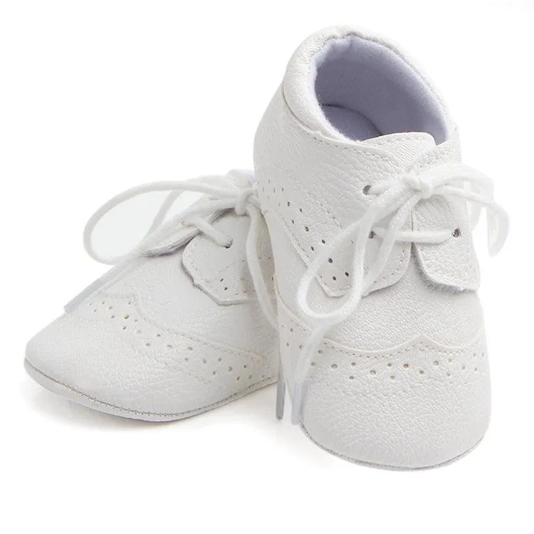 Cotton Uppers Non-Slip Baby Walking Shoes with Semi-Rubber Soles