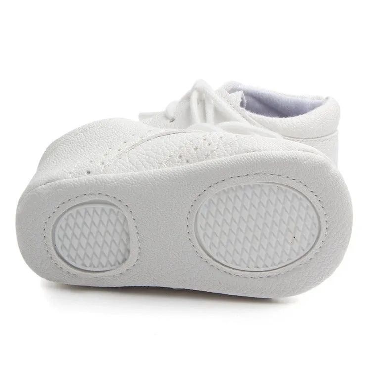 Cotton Uppers Non-Slip Baby Walking Shoes with Semi-Rubber Soles