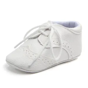 Cotton Uppers Non-Slip Baby Walking Shoes with Semi-Rubber Soles