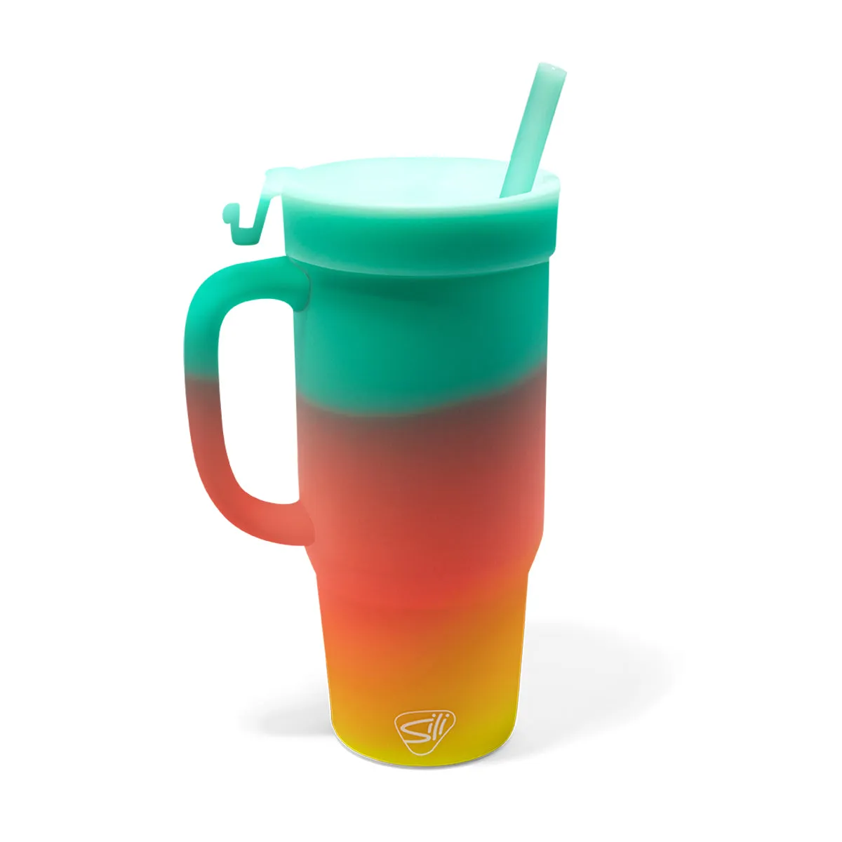 Customized Silipint Silicone 32 oz Humbler (Handled Straw Tumbler)