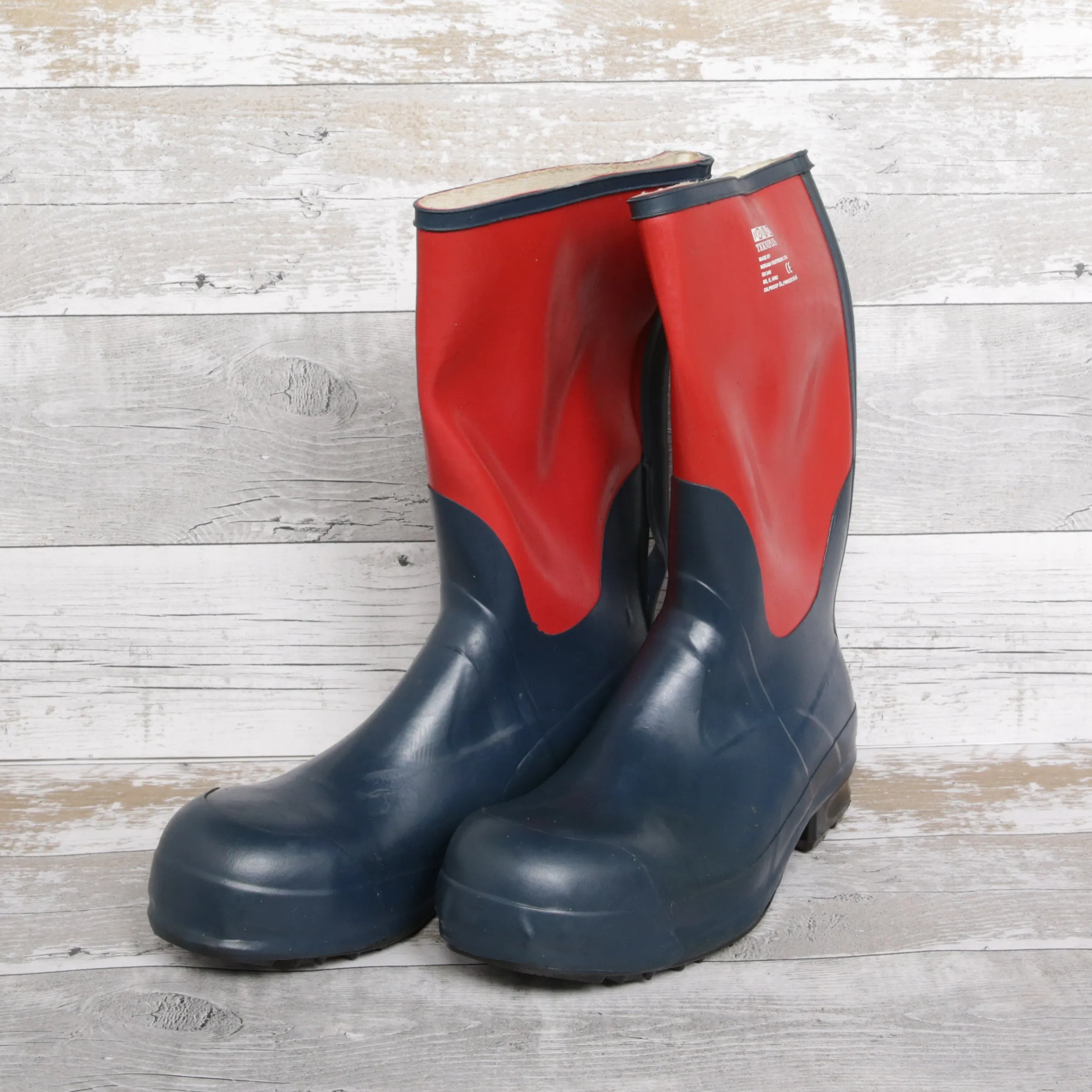 De-Branded Steel Toe Cap Safety Oilproof Wellington Boots UK12