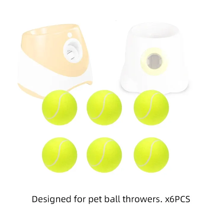 Dog Balls for Tennis Ball Launcher 6 or 12 piece set active dog ball set gift for dog lover playtime ball