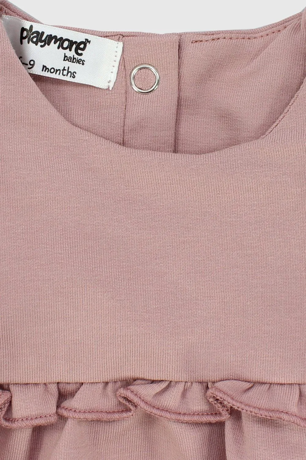 Dusty Pink Long-Sleeved Dress