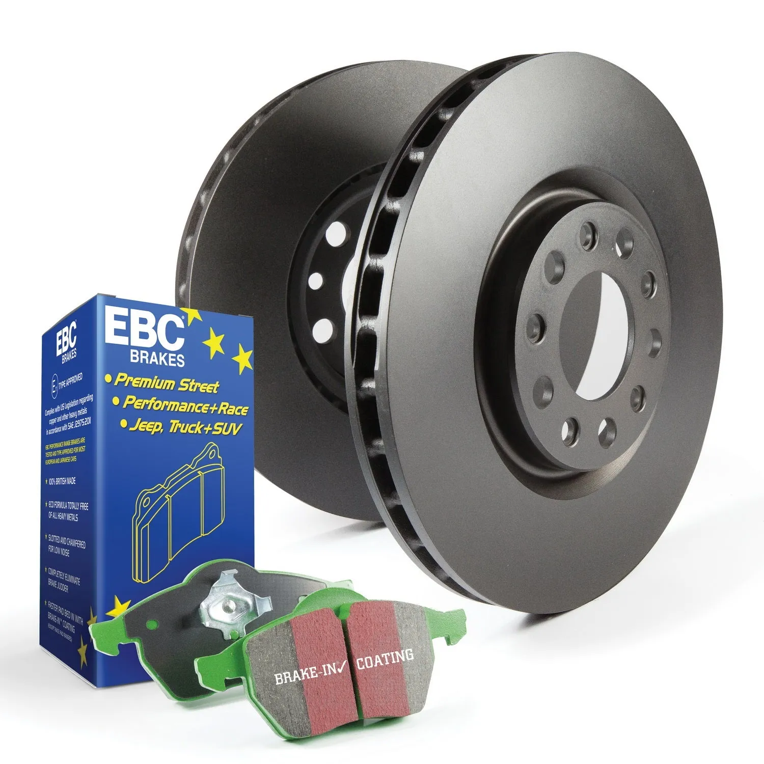 EBC Brakes S11KF1589 S11 Kits Greenstuff 2000 and RK Rotors;