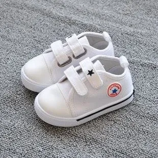 Fashion children shoes kids sneakers baby boys and girls canvas shoes velcro candy spring autumn