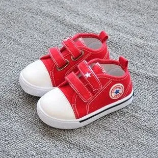 Fashion children shoes kids sneakers baby boys and girls canvas shoes velcro candy spring autumn