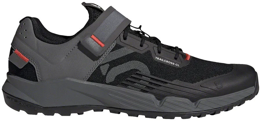 Five Ten Five Ten Trailcross Clip-In Shoe - Men's, Core Black/Grey Three/Red