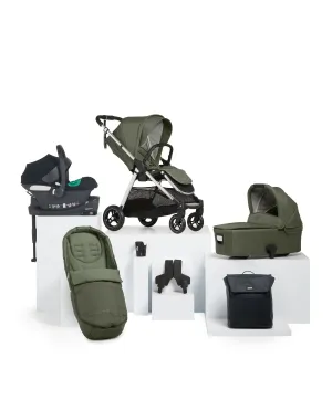 Flip XT³ Pushchair Complete Bundle with Cybex Aton B2 Car Seat & Base (7 Pieces) - Juniper