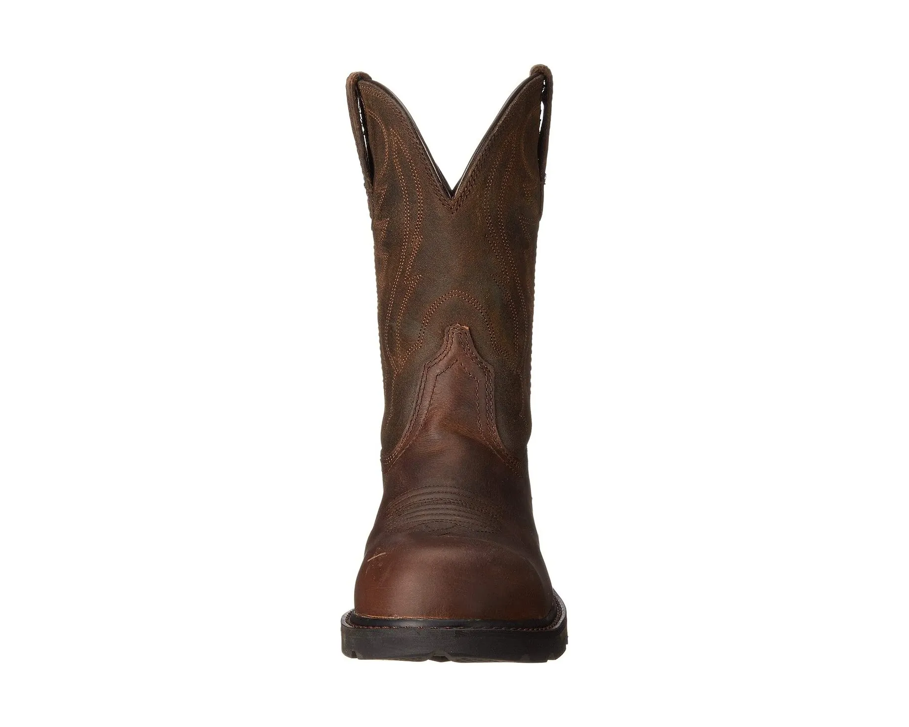 Groundbreaker Pull-on Steel Toe Ariat boots, brown