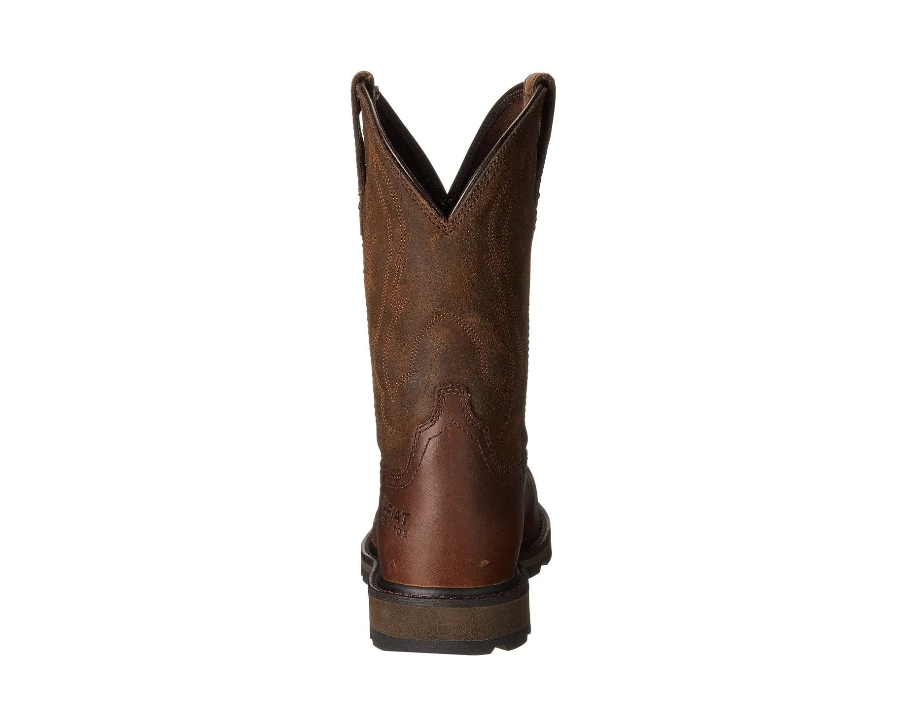 Groundbreaker Pull-on Steel Toe Ariat boots, brown