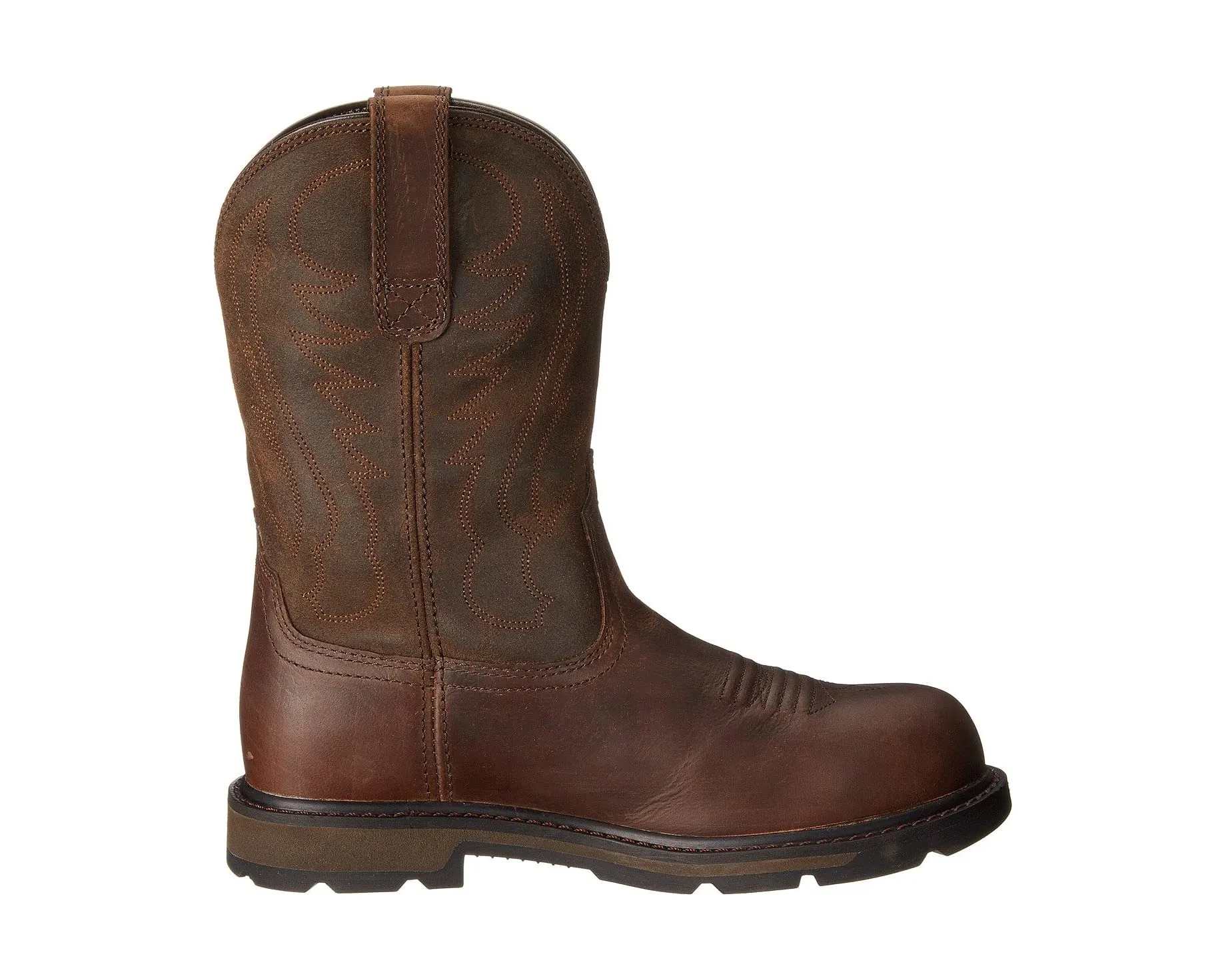 Groundbreaker Pull-on Steel Toe Ariat boots, brown