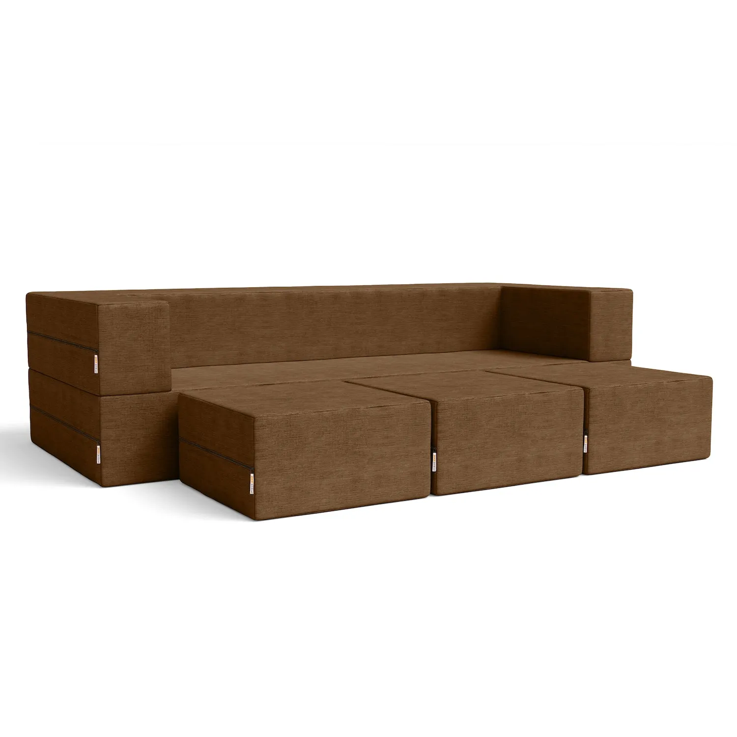 Jaxx Zipline California King Convertible Sleeper Sofa and Ottomans