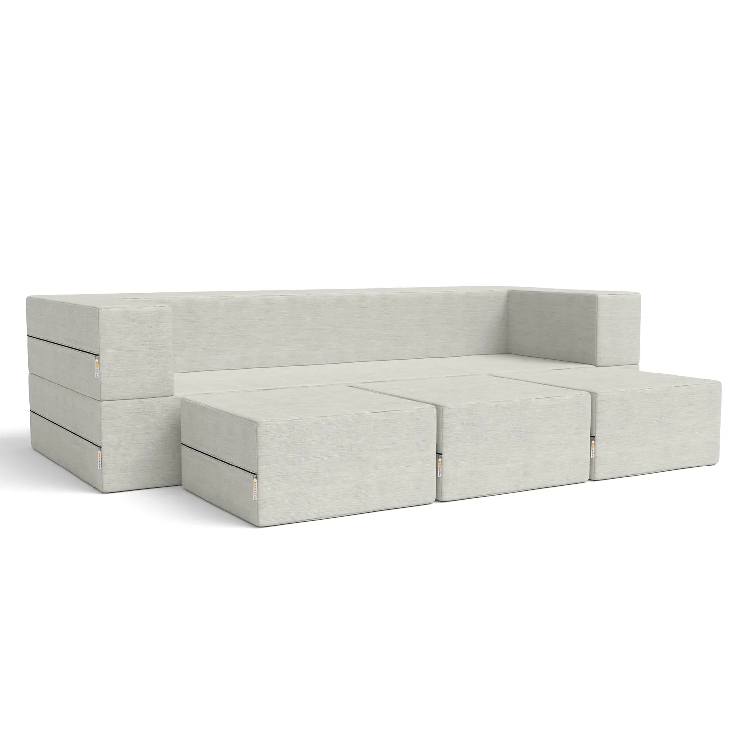 Jaxx Zipline California King Convertible Sleeper Sofa and Ottomans