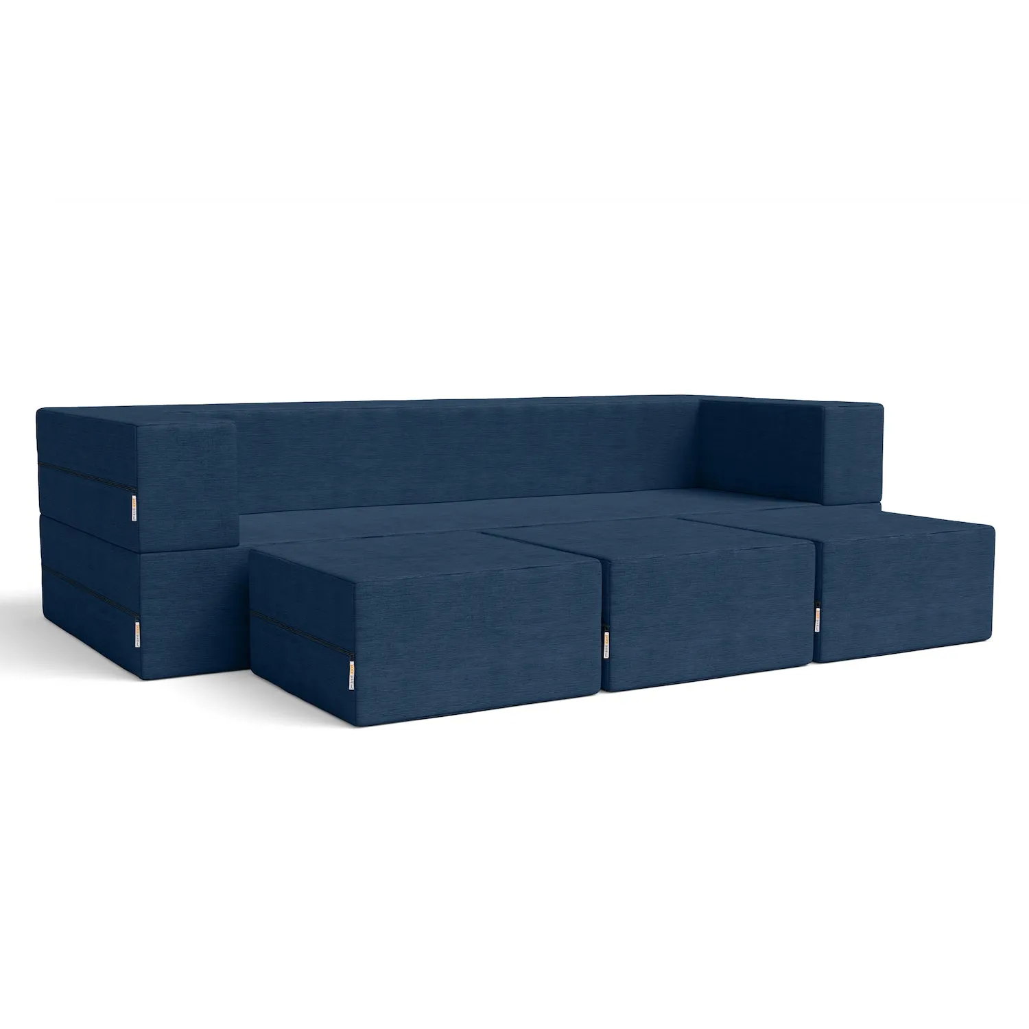 Jaxx Zipline California King Convertible Sleeper Sofa and Ottomans