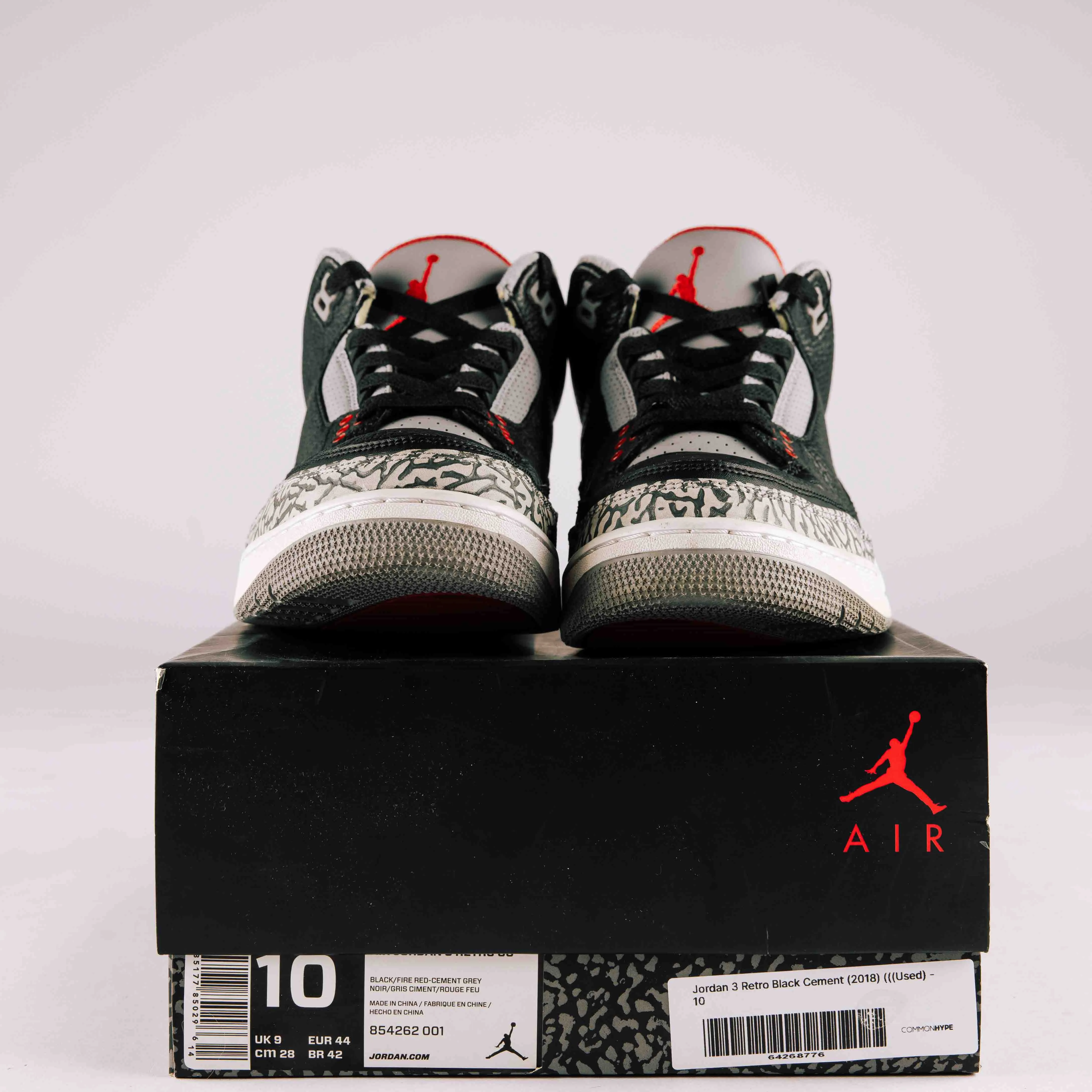 Jordan 3 Retro Black Cement (2018) - Used - 0470