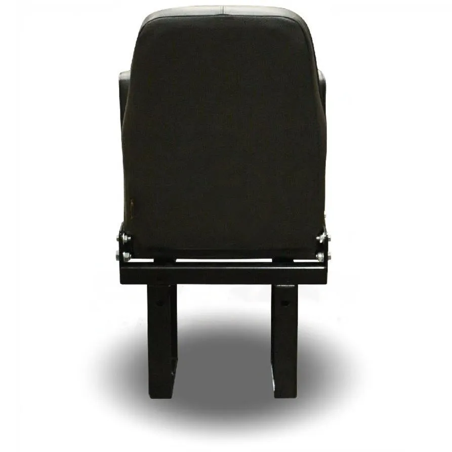 Jump Seat 13 - Floor Mounted Flip-Up Seat with 2 Point Seat Belt in Black Vinyl