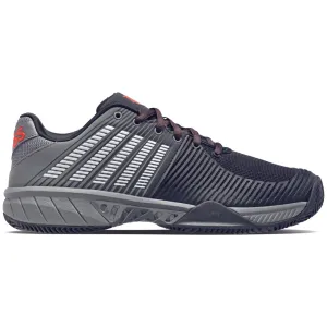 K-Swiss (Mens) Express Light 2 Tennis Shoes - Black/Grey/Orange