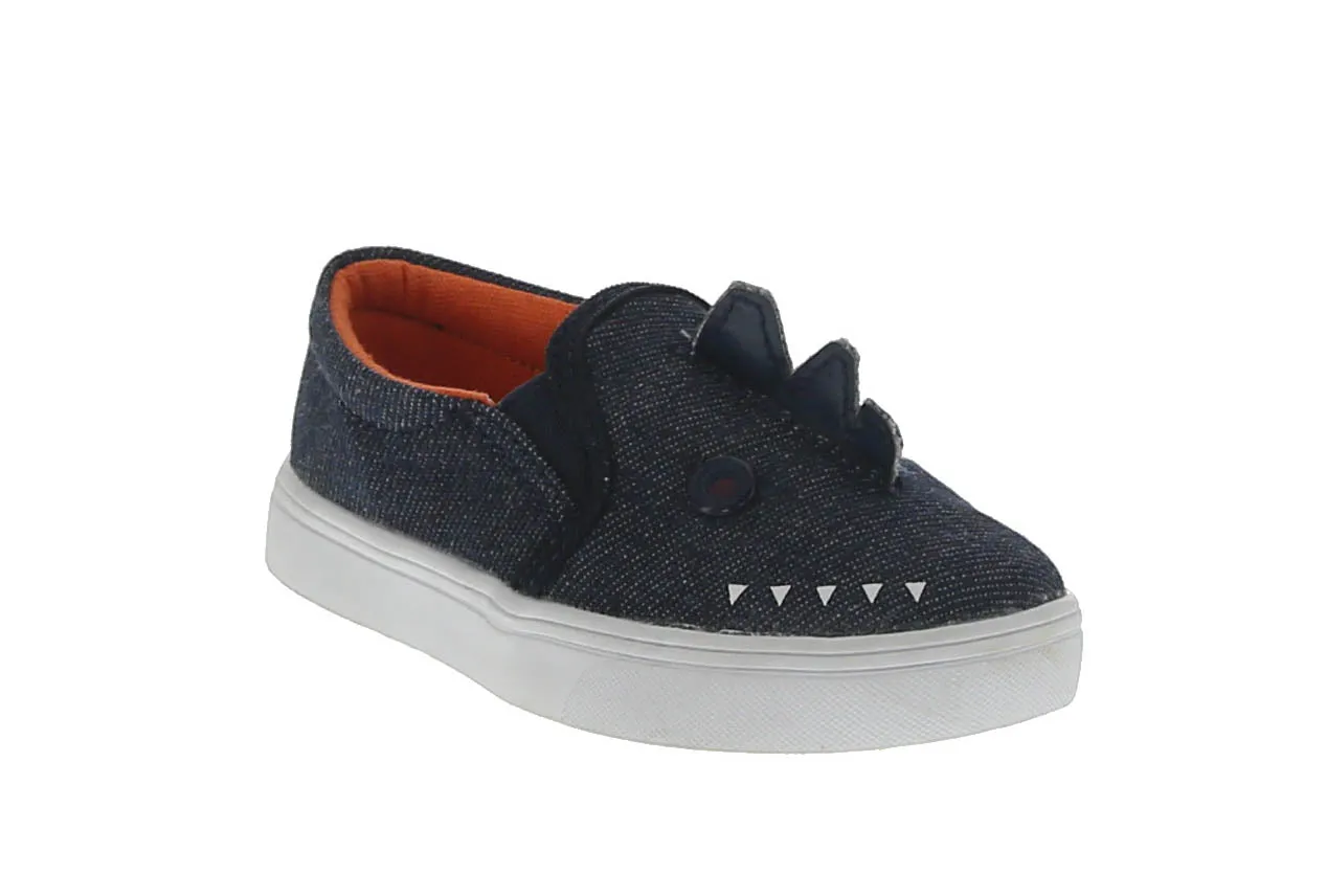 KID'S SHOES NAVY/DENIM FABRIC TENNIS 93321-18