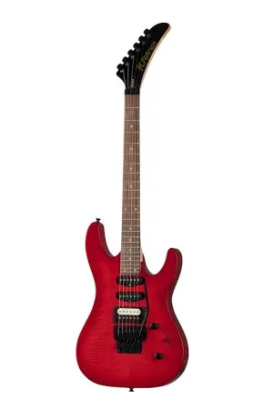 Kramer STRIKER FIGURED HSS Electric Guitar (Transparent Red)