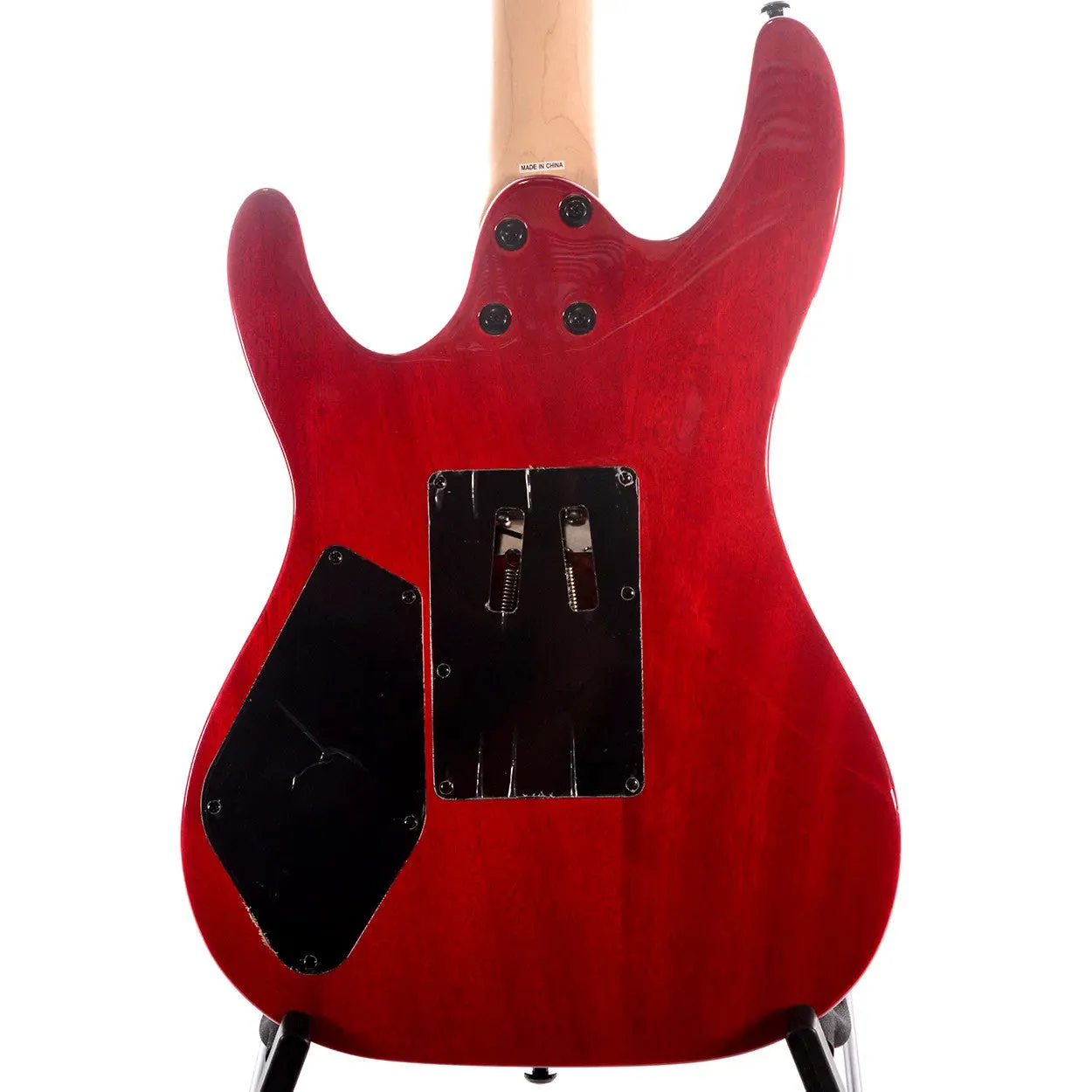 Kramer STRIKER FIGURED HSS Electric Guitar (Transparent Red)