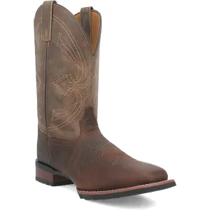 Laredo Mens Elias Chocolate/Tan Leather Western Work Boots