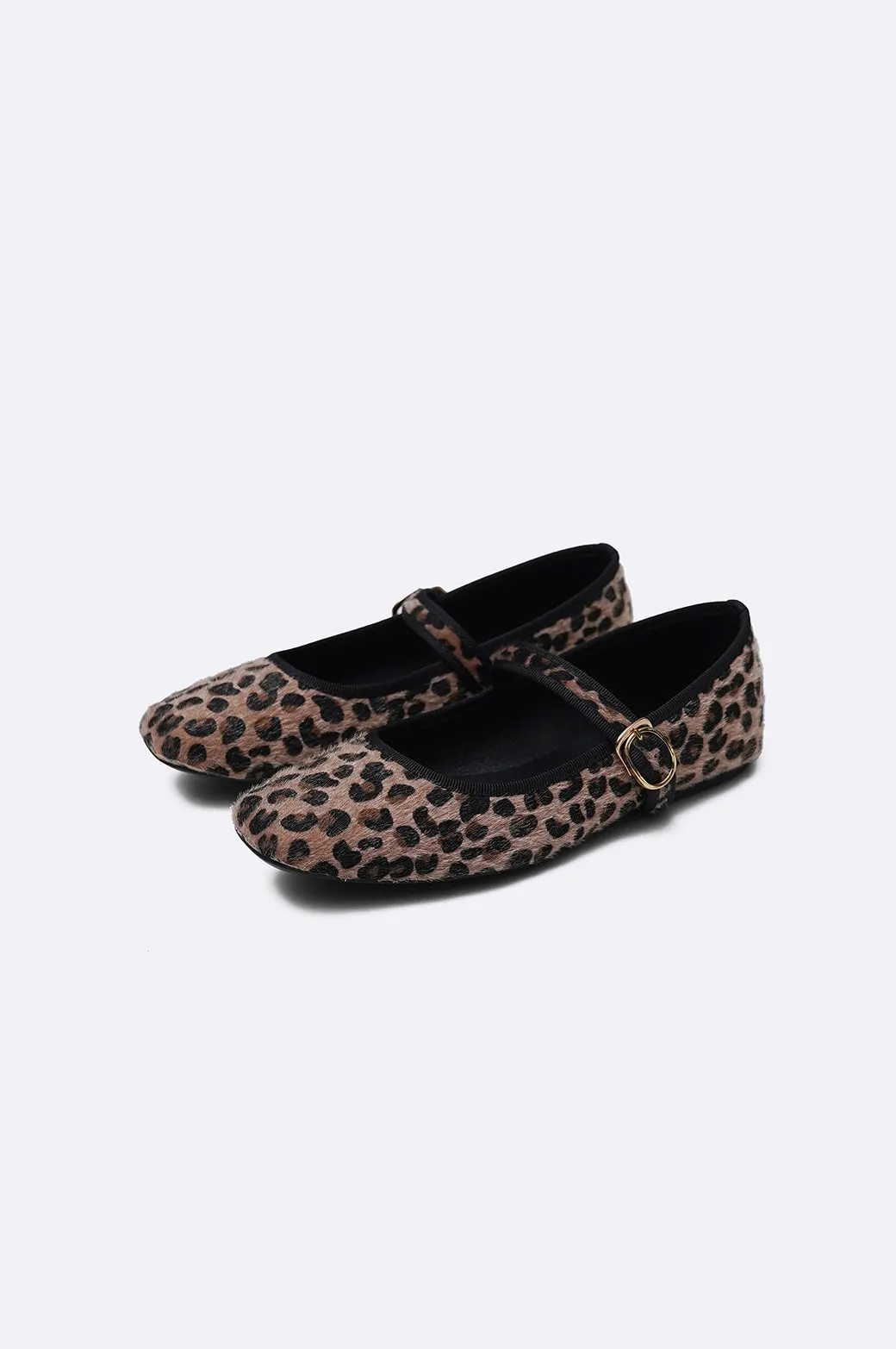 LEOPARD MARY-JANES