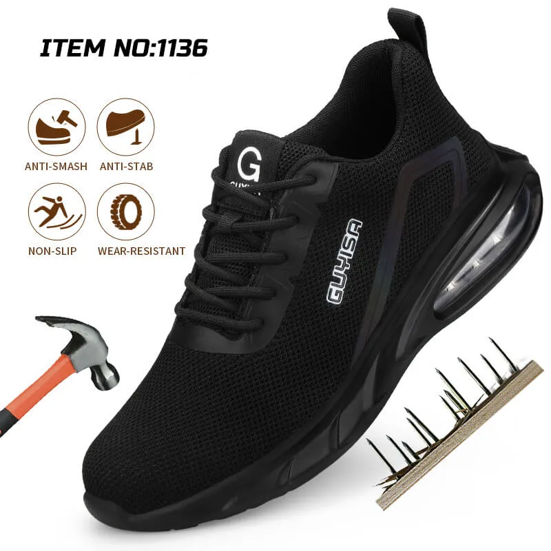 Lightweight Safety Shoes Proof Resistant Work Sneaker for Industrial and Construction Steel Toe Shoes for Men