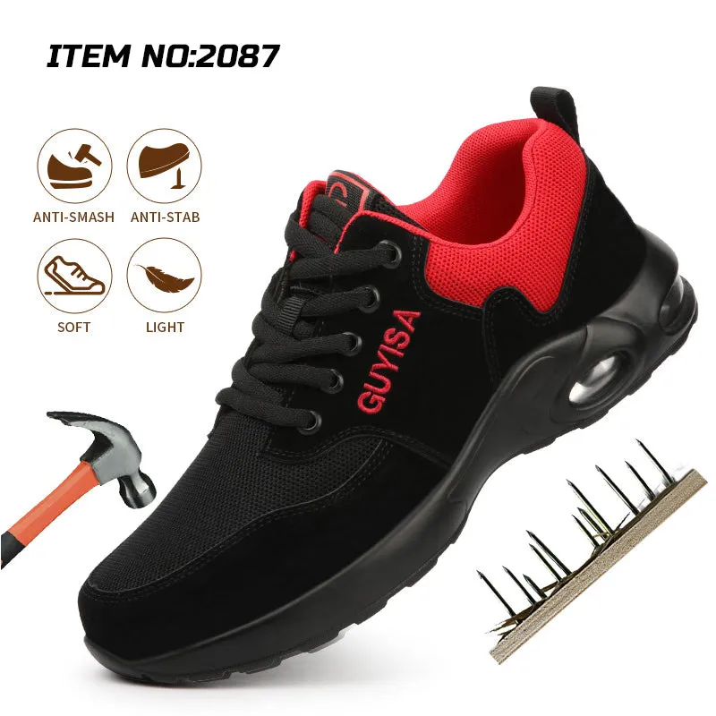 Lightweight Safety Shoes Proof Resistant Work Sneaker for Industrial and Construction Steel Toe Shoes for Men