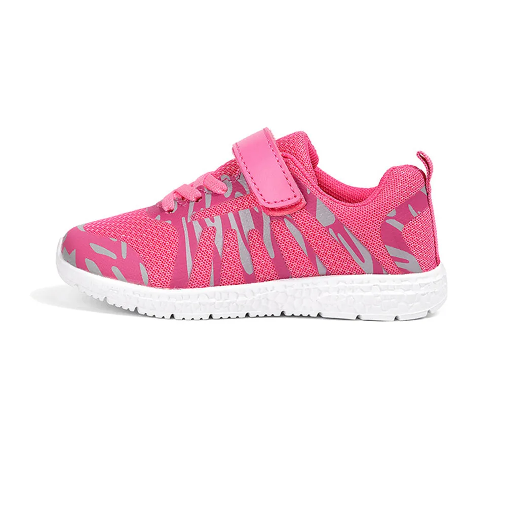 Little Kids Girls Non-Slip Strap Athletic Breathable Mesh Sneakers Running Tennis Shoes