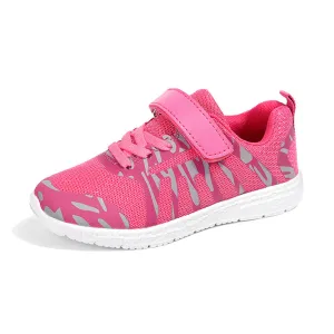 Little Kids Girls Non-Slip Strap Athletic Breathable Mesh Sneakers Running Tennis Shoes