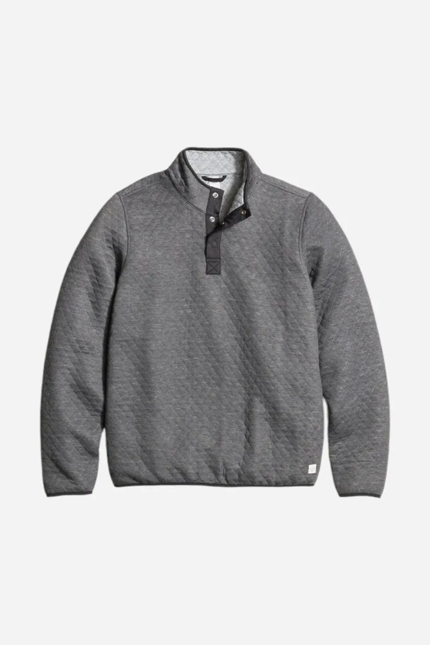 Marine Layer Corbet Reversible Pullover Charcoal/Grey