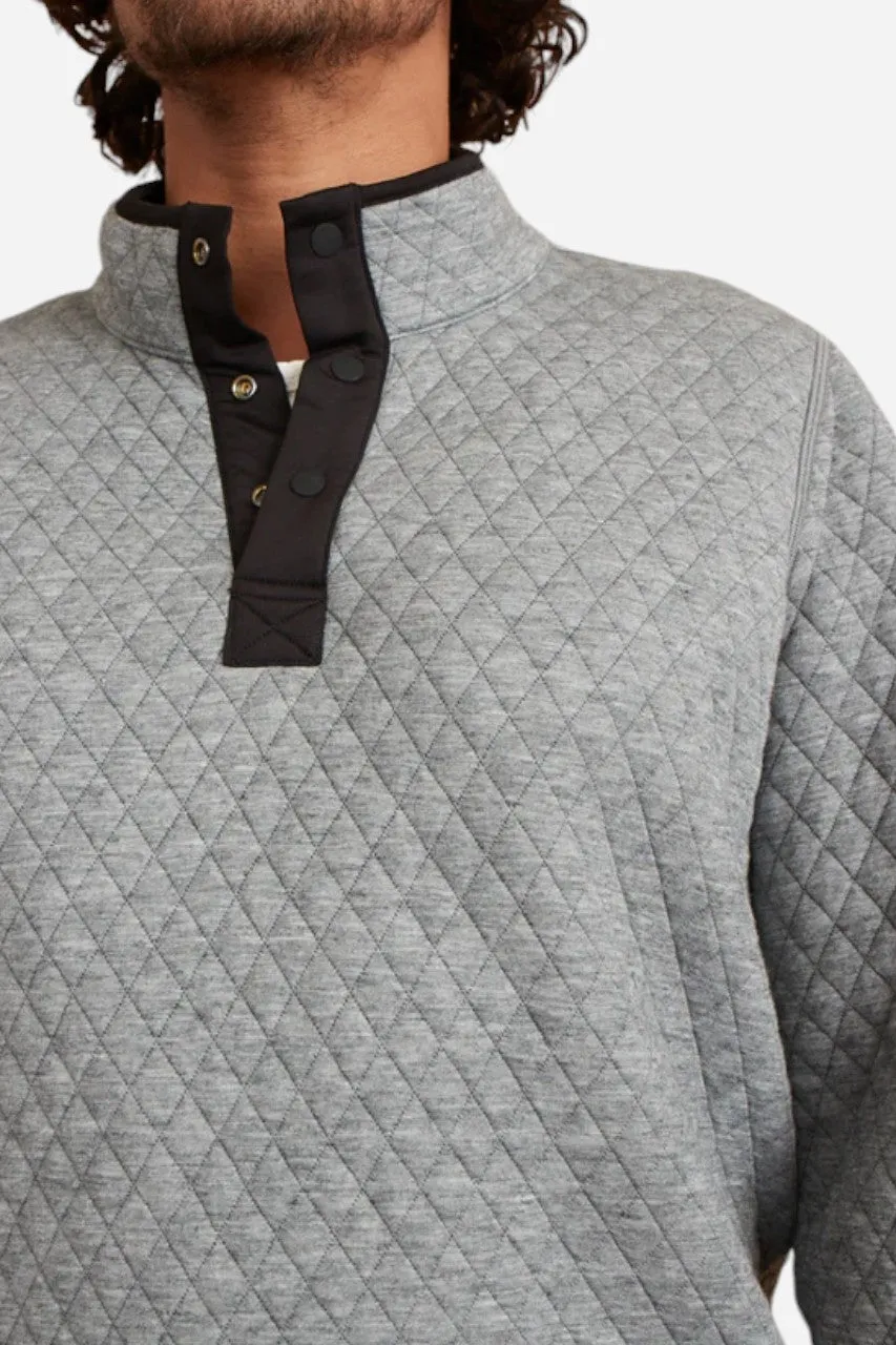 Marine Layer Corbet Reversible Pullover Charcoal/Grey