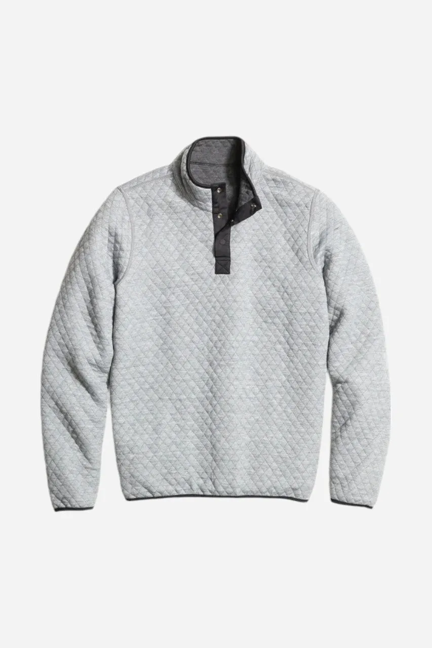 Marine Layer Corbet Reversible Pullover Charcoal/Grey