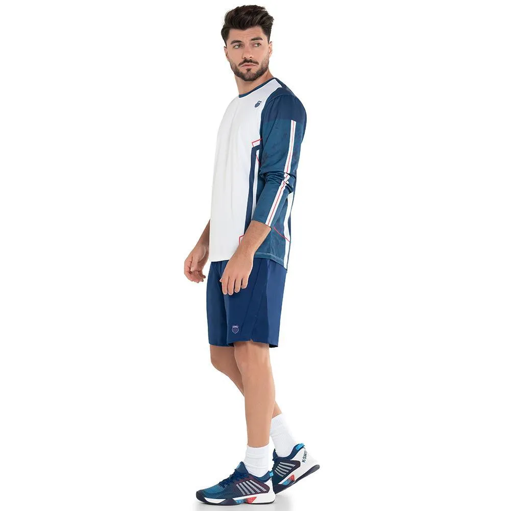 Men's New Era Tennis Long Sleeve White