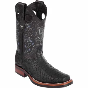 Men's Wild West Python Skin Rodeo Toe Boot 2819G5705